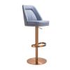 Tov Furniture Maven Lavender Mist and Rose Gold Adjustable Swivel Stool view 1