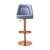 Tov Furniture Maven Lavender Mist and Rose Gold Adjustable Swivel Stool view 4