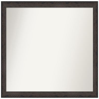 Amanti Art Black Wall Mirror 25x31 Dappled Black Brown Narrow Rectangle Bathroom Mirror for Wall Decor Living Room, Large Modern Wood Frame, Hangs Horizonally and Vertically, Bathroom Decor,