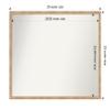 Amanti Art Bronze Bathroom Mirror for Over Sink, 23x29 Imprint Light Bronze Rectangle Vanity Mirror, Large Modern Wood Frame, Hangs Horizonally and Vertically, Bathroom Wall Decor, Non-Beveled Edge view 4