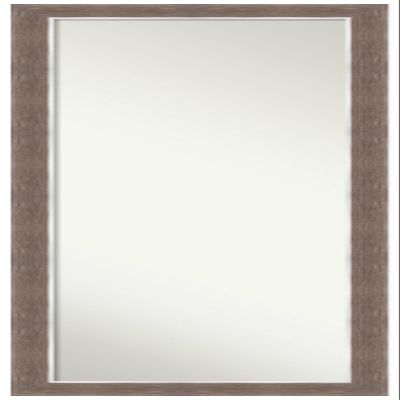 Amanti Art Brown Full Length Mirror for Door, 51x17 Noble Mocha Tall Wall Mirror Full Length, Mounted to Door or Closet Wall with no Visible Brackets, Casual Frame, Bedroom Decor