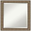 Amanti Art Bronze Bathroom Mirror for Over Sink, 23x19 Angled Bronze Rectangle Vanity Mirror, Small Modern Contemporary Wood Frame, Hangs Horizonally and Vertically, Bathroom Wall Decor, Beveled Edge view 1
