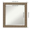 Amanti Art Bronze Bathroom Mirror for Over Sink, 23x19 Angled Bronze Rectangle Vanity Mirror, Small Modern Contemporary Wood Frame, Hangs Horizonally and Vertically, Bathroom Wall Decor, Beveled Edge view 4
