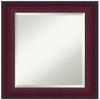 Amanti Art Cherry Bathroom Mirror for Over Sink, 25x21 Canterbury Cherry Rectangle Vanity Mirror, Small Casual Wood Frame, Hangs Horizonally and Vertically, Bathroom Wall Decor, Beveled Edge view 1