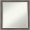 Amanti Art Grey Bathroom Mirror for Over Sink, 27x21 Edwin Clay Grey Rectangle Vanity Mirror, Medium Casual Wood Frame, Hangs Horizonally and Vertically, Bathroom Wall Decor, Beveled Edge view 1
