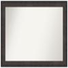 Amanti Art Black Bathroom Mirror for Over Sink, 33x44 Dappled Black Brown Rectangle Vanity Mirror, X-Large Modern Wood Frame, Hangs Horizonally and Vertically, Bathroom Wall Decor, Non-Beveled Edge view 1