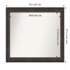 Amanti Art Black Bathroom Mirror for Over Sink, 33x44 Dappled Black Brown Rectangle Vanity Mirror, X-Large Modern Wood Frame, Hangs Horizonally and Vertically, Bathroom Wall Decor, Non-Beveled Edge view 4