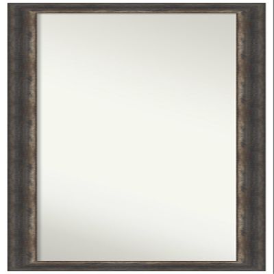 Amanti Art Brown Full Length Mirror for Door, 51x17 Bark Rustic Char Narrow Tall Wall Mirror Full Length, Mounted to Door or Closet Wall with no Visible Brackets, Country Rustic Frame, Bedroom Decor