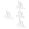 DECHOUS 12pcs Decorative Easel Stand Acrylic Display Holder Collection Plate Rack Photo Bracket for Office Home view 1
