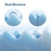 ZINUS 1.5 Inch Swirl Gel Cooling Memory Foam Mattress Topper, Smaller, More Convenient WonderBox Packaging, Cooling, Airflow Design, CertiPUR-US Certified, Full view 4