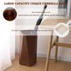 Umbrella Stand Rack Geometric Shape Umbrella Rack, Chinese Style Simple Umbrella Bucket, Household Solid Wood Umbrella Holder, Office Umbrella Storage Rack, 2 Sizes (Color : A, Size : 27 * 50cm) view 3