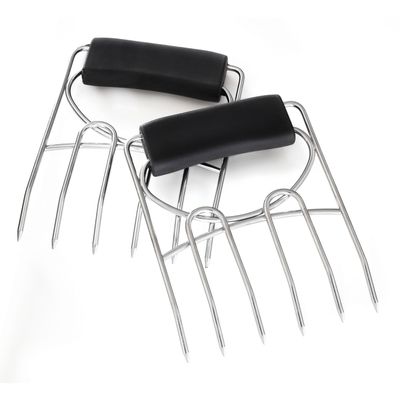 gia'sKITCHEN 25330 Stainless Steel Meat Claws with Rubber Grip Handles