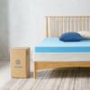 ZINUS 4 Inch Green Tea Cooling Gel Memory Foam Mattress Topper, Smaller, More Convenient WonderBox Packaging, Cooling Gel Foam, Pressure-Relieving Design, CertiPUR-US Certified, King view 2