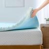 ZINUS 2 Inch Swirl Gel Cooling Memory Foam Mattress Topper, Smaller, More Convenient WonderBox Packaging, Cooling, Airflow Design, CertiPUR-US Certified, King view 1