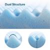ZINUS 2 Inch Swirl Gel Cooling Memory Foam Mattress Topper, Smaller, More Convenient WonderBox Packaging, Cooling, Airflow Design, CertiPUR-US Certified, King view 3