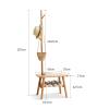 GRFIT Entryway Shoe Rack Coat Rack Shoe Bench, 3 in 1 Multifunctional Hall Tree Bench with Storage, Wooden Coat Tree for Entryway Living Room Bedroom Shoe Organizer (Color : 1) view 2