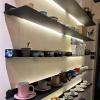 EMYJAY Floating Display Shelf, Floating Shelves Wall Mounted Floating Display Shelf The LEDs On The Upper and Lower Sides Emit Light The Light is Soft (Color : Black, Size : 80x20x6cm) view 1