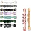 ZGFBKO Tension Spring Curtain Rod, Adjustable 16-197inch Shower Curtain Rod No Drilling Never Rust, Anti-Slip Curtain Rod for Wardrobe Cupboard Kitchen (Color : Purple, Size : 43.3-74.8in) view 1