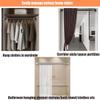 ZGFBKO Tension Spring Curtain Rod, Adjustable 16-197inch Shower Curtain Rod No Drilling Never Rust, Anti-Slip Curtain Rod for Wardrobe Cupboard Kitchen (Color : Purple, Size : 43.3-74.8in) view 4