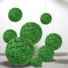 HUHJYUGE Artificial Plant Topiary Ball 13in, Lifelike Faux Boxwood Balls, Hanging Faux Plants Balls No Maintenance, Garden Spheres Decorative All Weather, for Porch, Home, Decor view 2