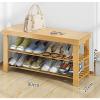 GRFIT Entryway Shoe Rack Simple Shoe Cabinet Multi-layer Shoes Shelf Shoe Rack Household Dormitory Shoe Shelf Flower Stands Stools Shoe Organizer (Size : 80 * 27CM) view 2