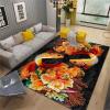 BISINA Koi Fish Area Rug, Blossom Printing Kids Room Runner Rug, Living Room Decorative Outdoor Rug for Kids Girls Boys Bedroom, Office Non-Slip Washable Decorative Rug(2x6ft view 1