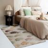 Feather Rug 4x6 ft, Feathers Area Rug, Beige Rugs for Living Room Bedroom, Feather Carpet, Kids Room Decor for Boys Girls, Washable Non Slip Soft Low Pile Indoor Area Rugs view 3