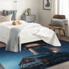 Lighthouse Rug 4x6 ft, Nautical Area Rug, Maritime Rugs for Living Room Bedroom, Lighthouse Carpet, Kids Room Decor for Boys Girls, Washable Non Slip Soft Low Pile Indoor Area Rugs view 2