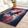Horse Rug 4x6 ft, Galaxy Area Rug, Fantasy Rugs for Living Room Bedroom, Galloping Horse Carpet, Kids Room Decor for Boys Girls, Washable Non Slip Soft Low Pile Indoor Area Rugs view 1