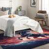 Horse Rug 4x6 ft, Galaxy Area Rug, Fantasy Rugs for Living Room Bedroom, Galloping Horse Carpet, Kids Room Decor for Boys Girls, Washable Non Slip Soft Low Pile Indoor Area Rugs view 2