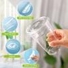 TashiBox TahiBox Plastic cups with lids and straws 16 oz 100sets [100 cups & 100 flat lids & 100 straws],clear crystal disposable iced coffee cups with lids view 3