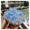 AAKOMA 1 pc Natural Quartz Crystal Cluster Stone Blue Ghost Quartz Cluster for fengshui view 4