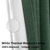 Frelement Pinch Pleated Drapery Panel with Tiebacks 100% Blackout Drapes Solid Color Linen Curtains Drapes Thermal Insulated Drapery for Living Room Bedroom, 84" W x 84" L, 1 Panel, Peacock view 4