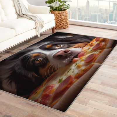 Bernese Mountain Dog Rug 4x6 ft, Funny Area Rug, Dog Lover Rugs for Living Room Bedroom, Puppy Carpet, Kids Room Decor for Boys Girls, Washable Non Slip Soft Low Pile Indoor Area Rugs
