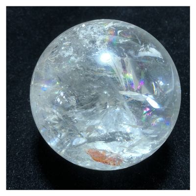 AAKOMA Natural Clear Qaurtz Hand-Polished Sphere Reiki Stone Home Decoration Stone Handicraft Decoration Sphere (Color : Clear Quartz, Size : 60-70mm)