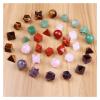 AAKOMA Carved Crystal Platonic Solids Sacred Geometry Symbols 7 Piece Quartz Amethyt Jasper Merkaba Star Stone Balancing Set (Color : Red Jasper) view 2