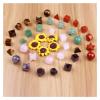 AAKOMA Carved Crystal Platonic Solids Sacred Geometry Symbols 7 Piece Quartz Amethyt Jasper Merkaba Star Stone Balancing Set (Color : Red Jasper) view 4