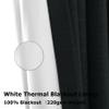 Frelement Pinch Pleated Drapery Panel with Tiebacks 100% Blackout Drapes Solid Color Linen Curtains Drapes Thermal Insulated Drapery for Living Room Bedroom, 84" W x 84" L, 1 Panel, Black view 4
