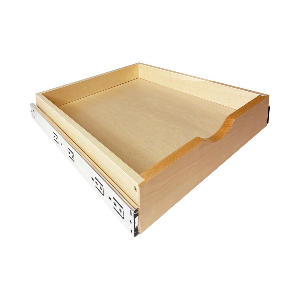 Pull Out Drawers for Cabinet Wood Slide Out Cabinet Organizer and Storage Cabinet Kitchen Drawers Slide Out Shelves Pull Out Shelves in Kitchen Pantry Bathroom with Soft Close 24"W x 22"D x 3"H