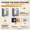 Pull Out Drawers for Cabinet Wood Slide Out Cabinet Organizer and Storage Cabinet Kitchen Drawers Slide Out Shelves Pull Out Shelves in Kitchen Pantry Bathroom with Soft Close 24"W x 22"D x 3"H view 4