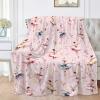 Ballerina Girls Pink Blanket Ballet Gifts for Girls Women Soft Flannel Throws Cozy Lightweight Blankets for Couch Bed Sofa Large 8060in for Adult/Double view 1