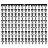2 Pack Foil Fringe Curtain Backdrop Gothic Bat Tinsel Streamers Party Decorations 3.28ft x 6.6ft Halloween Fringe Backdrop Metallic Tinsel Fringe Curtains for Halloween Party Supplies, Black view 1