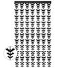 2 Pack Foil Fringe Curtain Backdrop Gothic Bat Tinsel Streamers Party Decorations 3.28ft x 6.6ft Halloween Fringe Backdrop Metallic Tinsel Fringe Curtains for Halloween Party Supplies, Black view 2