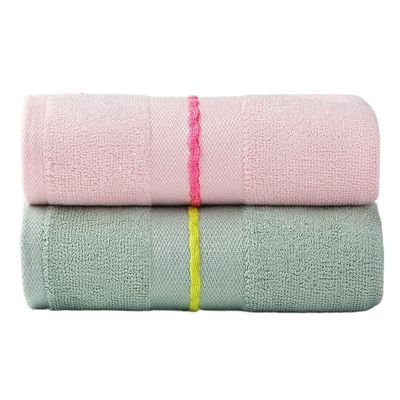 DLUXCA Towel wash a face Home Lovers Suction Water Does not Drop Hair add Thick Speed Dry Bath Towel (Color : B 2ps, Size : 72x33cm)