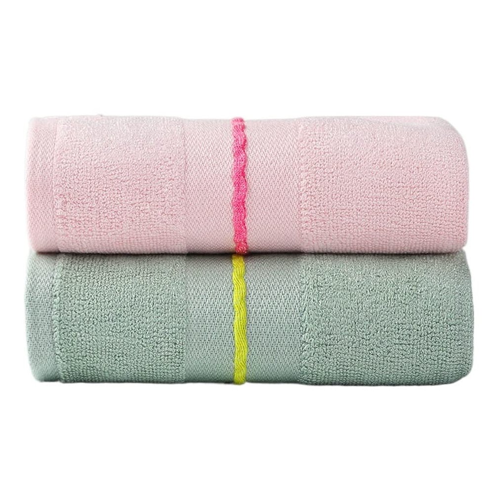 DLUXCA Towel wash a face Home Lovers Suction Water Does not Drop Hair add Thick Speed Dry Bath Towel (Color : B 2ps, Size : 72x33cm)