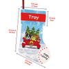 MALIHONG Personalized 4 Pack Merry Christmas Funny Golden Retriever Dog Christmas Stocking Christmas Tree Red Truck Snowflake Holiday Decor Xmas Stocking Custom Name Festive Christmas Dcor 14.4" view 2