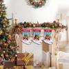 MALIHONG Personalized 4 Pack Merry Christmas Funny Golden Retriever Dog Christmas Stocking Christmas Tree Red Truck Snowflake Holiday Decor Xmas Stocking Custom Name Festive Christmas Dcor 14.4" view 4