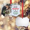 First Christmas Mr and Mrs Ornament Personalized Aluminum Ornaments Marriage Wedding Keepsake Gifts for Newlyweds Couple Xmas Tree Decorations view 3