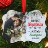 First Christmas Mr and Mrs Ornament Personalized Aluminum Ornaments Marriage Wedding Keepsake Gifts for Newlyweds Couple Xmas Tree Decorations view 4