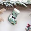 Large Christmas Stocking, Personalized and Durable, Perfect for Holiday Decor and Gift-Giving Sweet Basset Hound Florals view 4